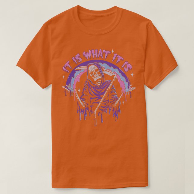 T-shirt Pastel Goth Grim Reaper C'Est Ce Qu'Il Est (Design devant)