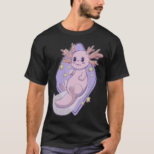 T-shirt Pastel Goth Mignon Axolotl Poisson Marchant Mexica
