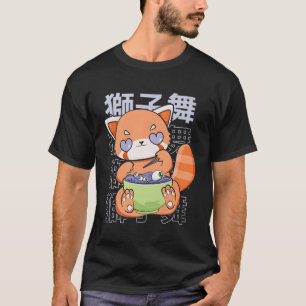T-shirt Pastel Goth Red Panda Japonais Ra Noodles Anime Ka