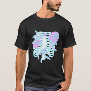 T-shirt Pastel Goth Ribcage Kawaii Goth Skeleton Alt Emo