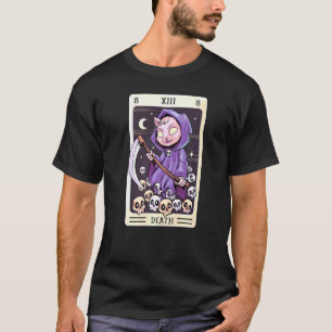 T-shirt Pastel Goth Tarot Card The Death Grim Reaper Chat 