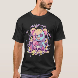 T-shirt Pastel Goth Teddy Bear Voodoo Doll Joli Esthétique