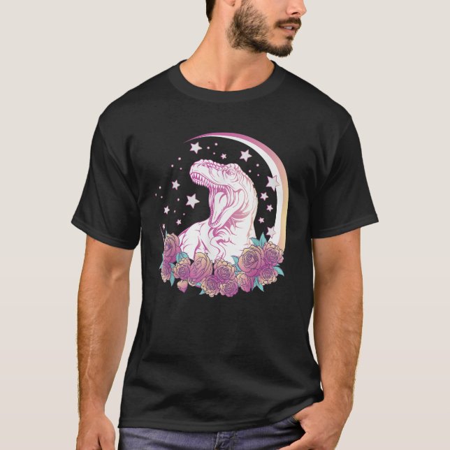 T-shirt Pastel Goth Trex Design esthétique Vaporwave Dinos (Devant)