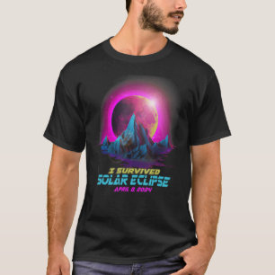 T-shirt Pastel Goth Vaporwave I Survié Total Éclip solaire