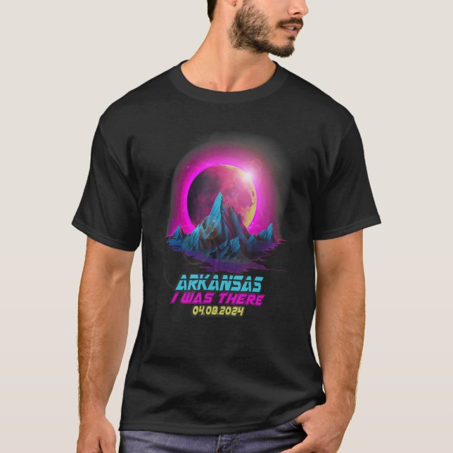 T-shirt Pastel Goth Vaporwave Total Solaire Eclipse 2024 A (Devant)