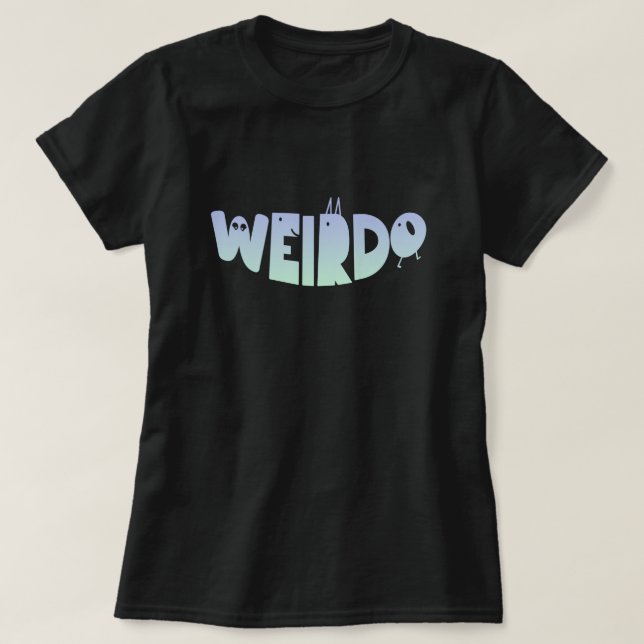 T-shirt Pastel Goth Weirdo Creep Monster Creepy Letters (Design devant)