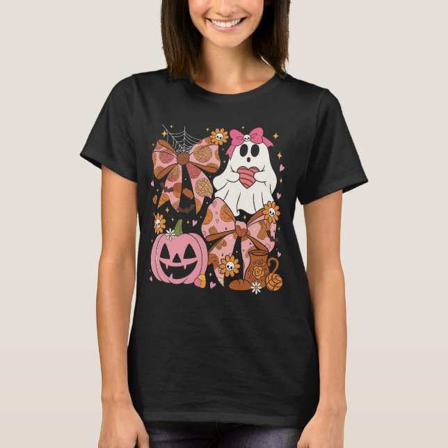 T-shirt Pastel Halloween fantômes et vaches (Devant)