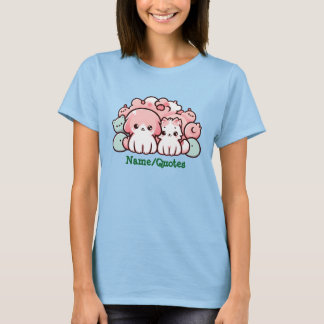 T-shirt Pastel Kawaii Pets Illustration Cute Animals