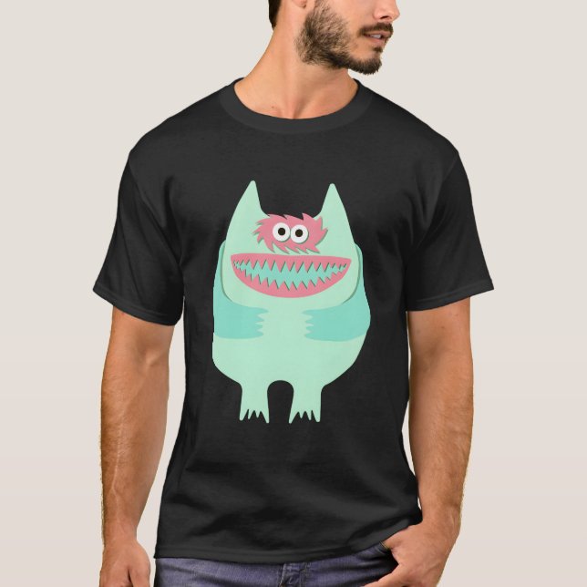 T-shirt Pastel Nauga Élevage de monstre d'animaux farcis (Devant)