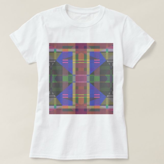T-shirt Pastel rainbow Colorful Geometric (Design devant)