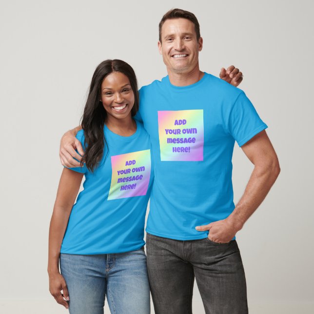 T-shirt Pastel Rainbow personnalisé (Unisexe)