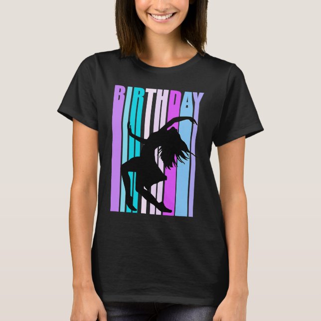 T-shirt Pastel rose Anniversaire Danse Femmes Express colo (Devant)