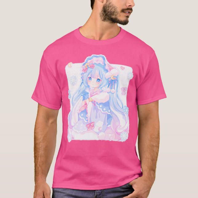 T-shirt Pastel Snow Hatsune Miku (Devant)