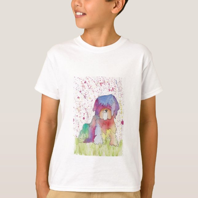 T-shirt Pastel The Rainbow Pup (Devant)