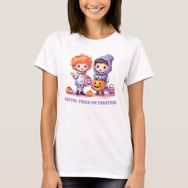 T-shirt Pastel Trick ou Traitements (Devant)