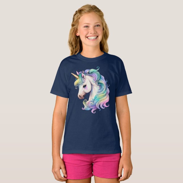 T-shirt Pastel Unicorn (Devant entier)