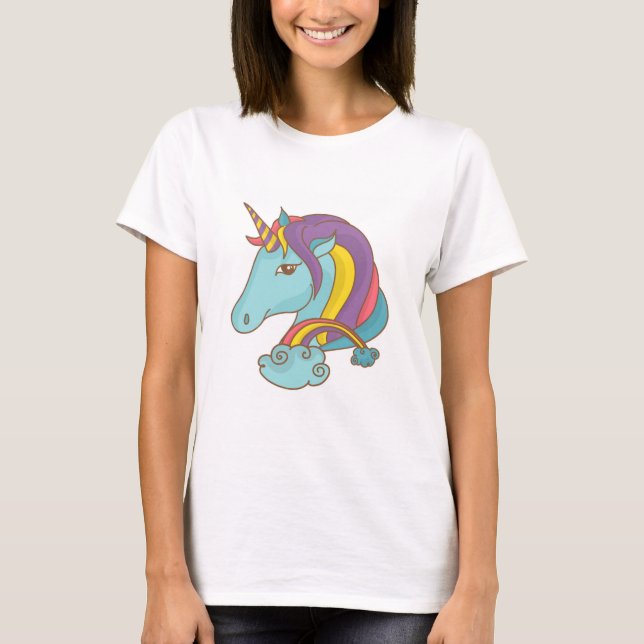 T-shirt Pastel Unicorn (Devant)