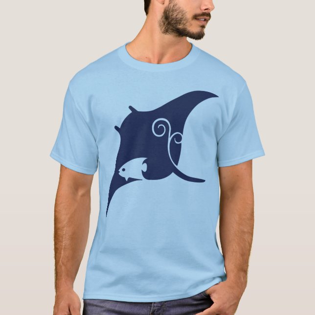T-shirt Pastenague bleue (Devant)