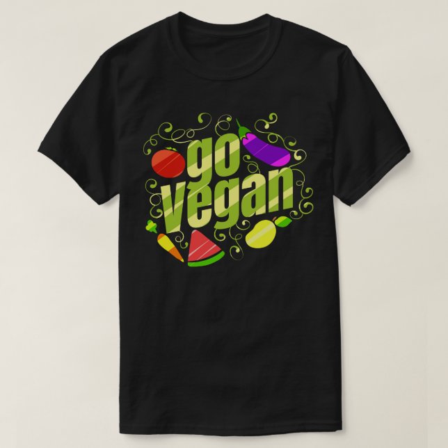 T-shirt Pastèque Abergine pourriture Tomate Et Poire Go Ve (Design devant)