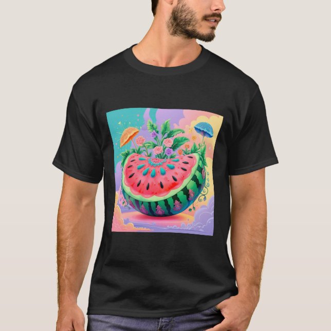 T-shirt pastèque colorée (Devant)