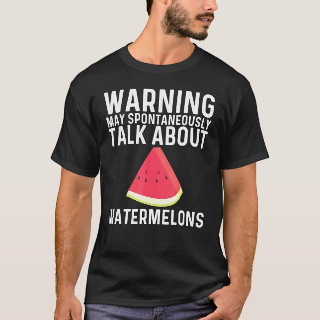 T-shirt Pastèque Cool Pour Hommes Femmes Boisson Fruit Pas (Devant)