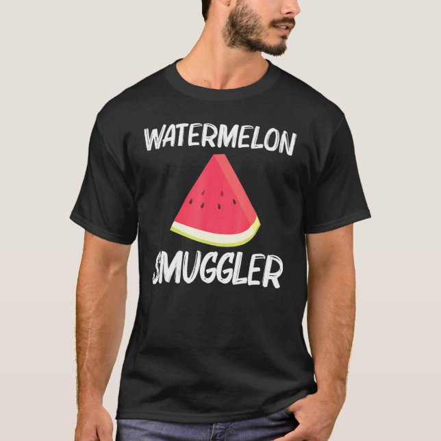 T-shirt Pastèque Cool Pour Hommes Femmes Boisson Fruit Pas (Devant)