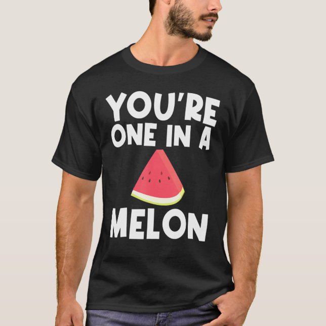 T-shirt Pastèque cool Pour Hommes Femmes Mélon Rouge Beve  (Devant)