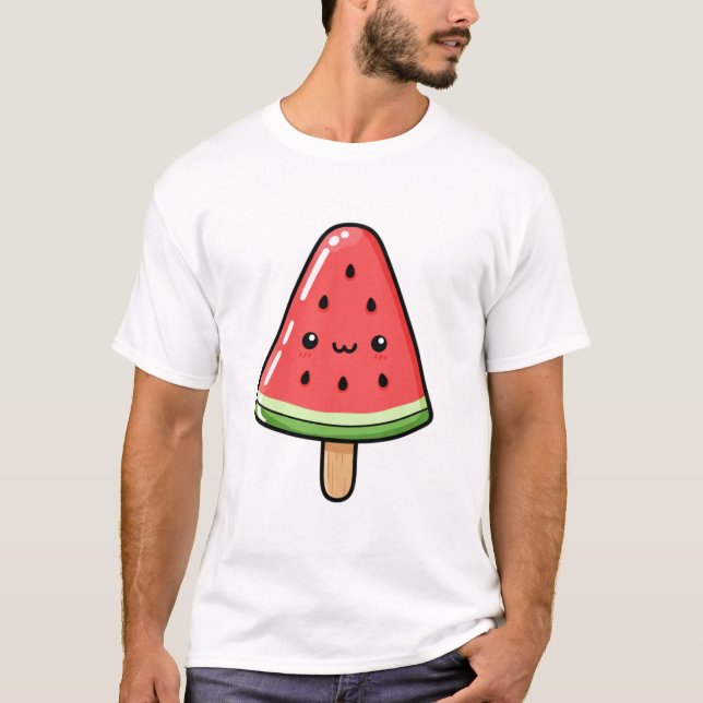 T-shirt Pastèque Cute Kawaii (Devant)