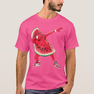 T-shirt Pastèque de Dabbing Cool Drôle de Fruit Athlétique