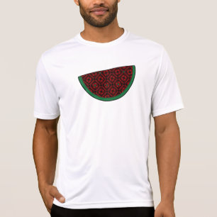 T-shirt Pastèque de Palestine Broderie tatreez rouge