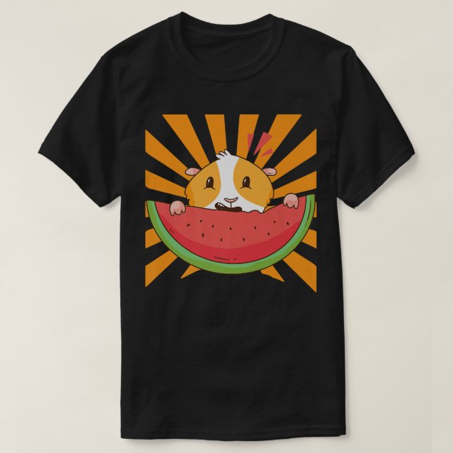 T-shirt Pastèque de porc de Guinée Premium 2443 (Design devant)