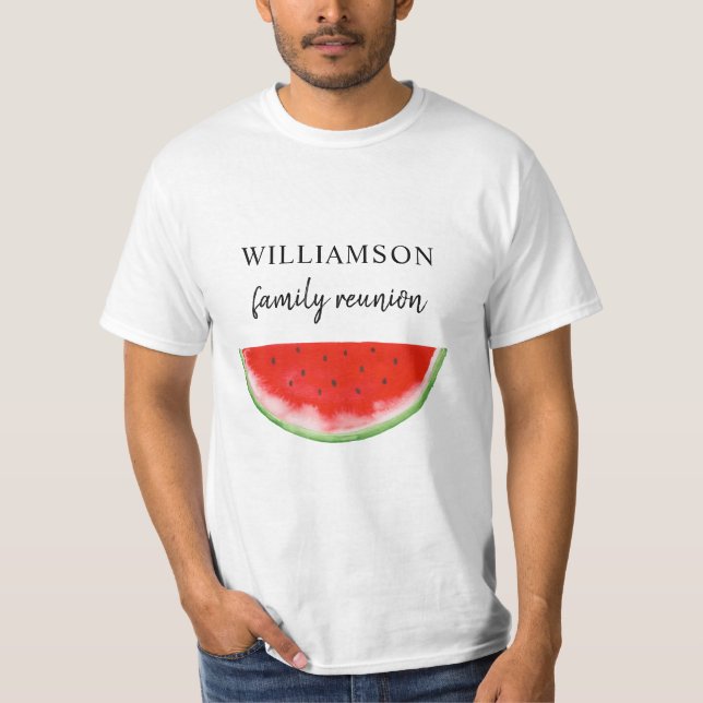 T-shirt Pastèque de réunion de famille (Devant)