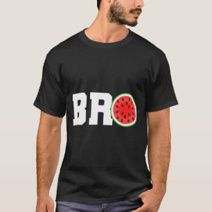 T-shirt Pastèque drôle frère mignon vacances d'été frère