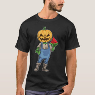 T-shirt Pastèque Jack-o'-lantern Halloween