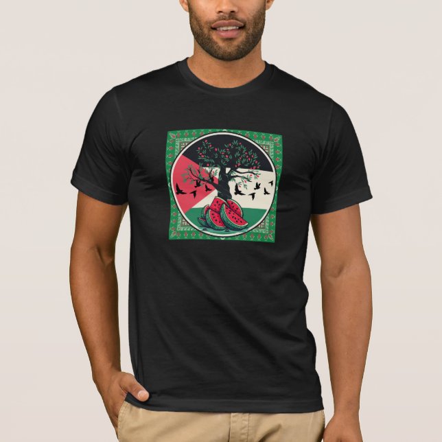 T-shirt pastèque palestine - Liberté pour les Palestiniens (Devant)