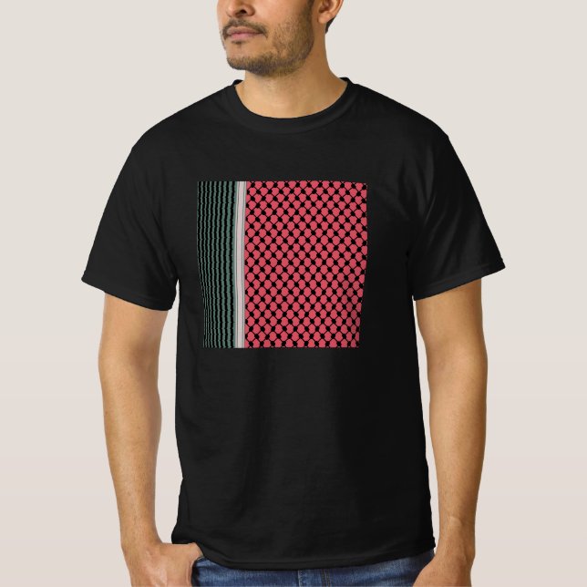 T-shirt Pastèque palestinienne Hatta Keffiyeh Kufiya Folk (Devant)