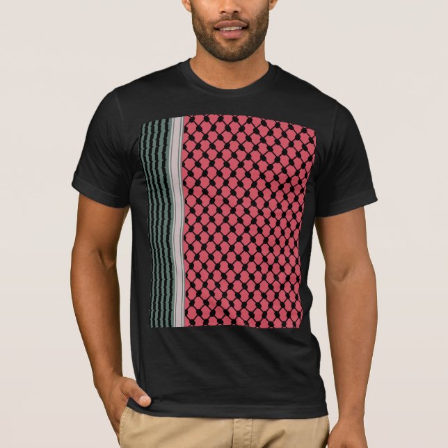 T-shirt Pastèque palestinienne Hatta Keffiyeh Kufiya Folk (Devant)