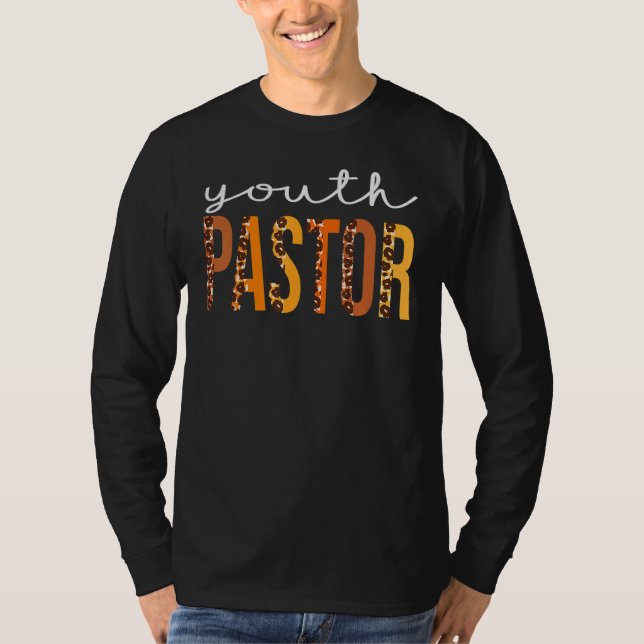 T-shirt Pasteur de jeunesse léopard Squad Mignon Automne M (Devant)