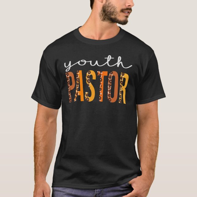 T-shirt Pasteur de jeunesse léopard Squad Mignon Automne M (Devant)