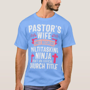 T-shirt Pasteur Femme Funny Ninja Église chrétienne Appréc