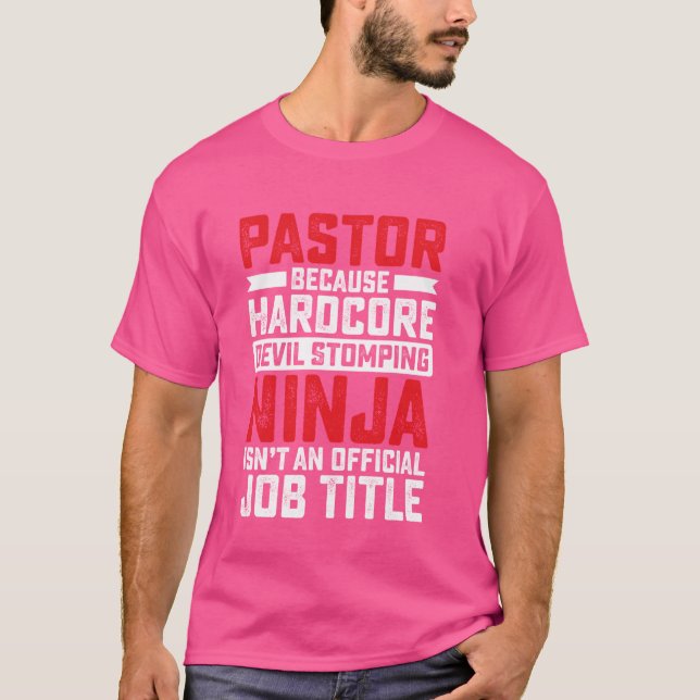 T-shirt Pasteur parce que le diable stomping Ninja Isnu201 (Devant)