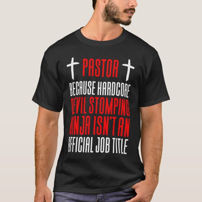T-shirt Pasteur parce que le diable Stomping Ninja n'est p (Devant)