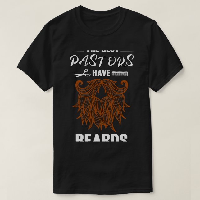 T-shirt Pasteur Pastor Bart Drôle Dire Église (Design devant)