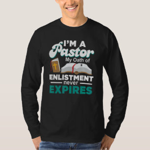 T-shirt Pasteur Serment De L'Enlisement Théologien Prédica