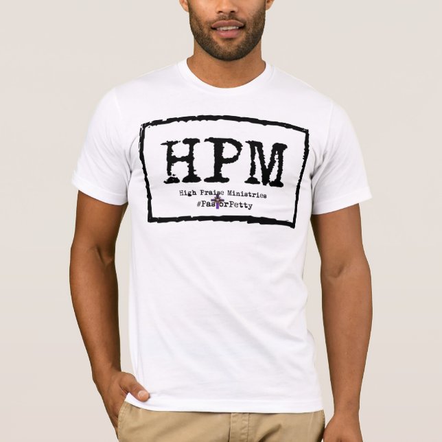 T-shirt Pastor Petty Blanc et Noir (Devant)