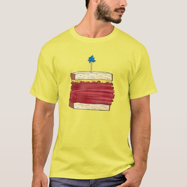T-shirt Pastrami sur Rye NYC Kosher Jewish Deli Sandwich (Devant)