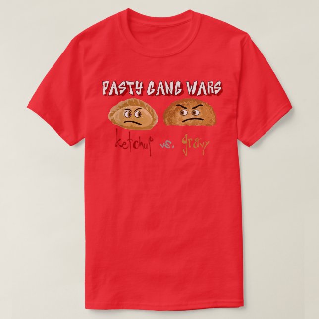 T-shirt Pasty Gang Wars Ketchup vs (Design devant)