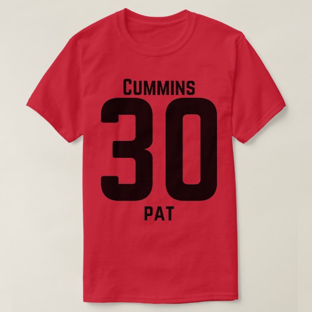 T-shirt Pat Cummins 30 Cricket australien (Design devant)