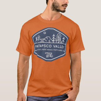 T-shirt Patapsco Valley State Park Badge Bleu