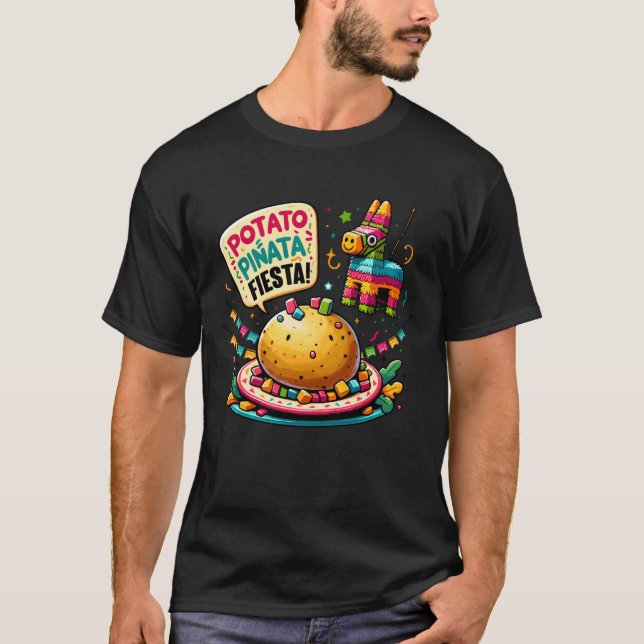 T-shirt Patate cuite au four Pinata Fête du 5 mai Amateur  (Devant)